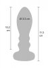 ToyJoy Buttocks Vibrating Metal Buttplug L
